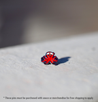 Red Octo Pin